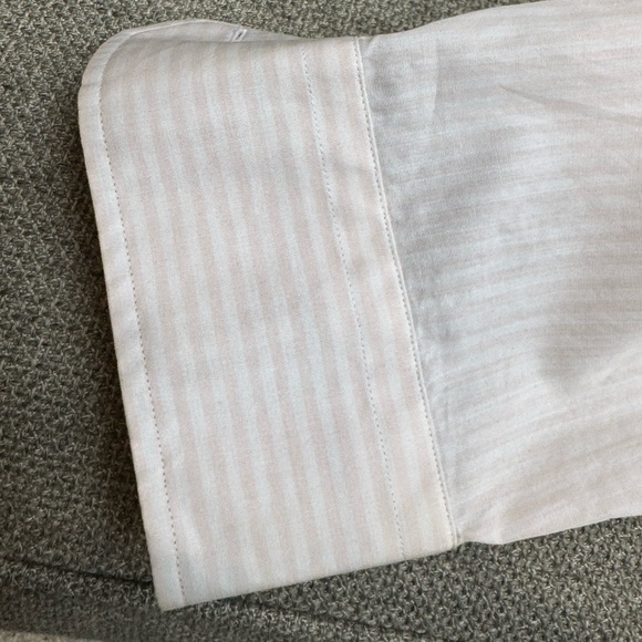 Burberry Men's Striped White Shirt with Check Cuffs - Picture 7 of 12